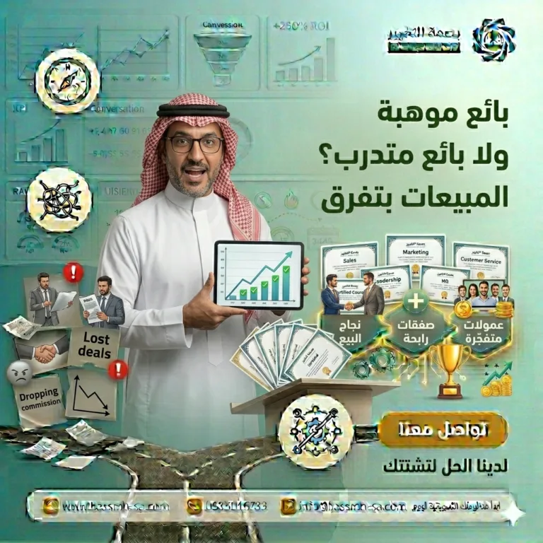 مدرب مبيعات وتدريب موظفي البيع والتسويق | بصمة