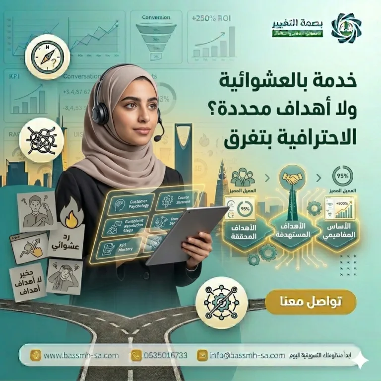 دورة خدمة العملاء المفهوم والمستهدفين والأهداف
