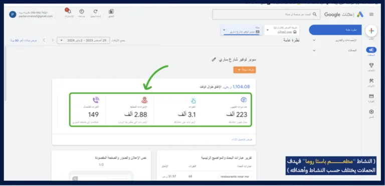 نتائج جوجل ادز