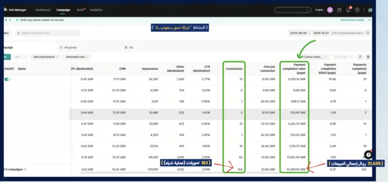 نتائج منصة تيك توك