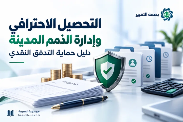 التحصيل الاحترافي وإدارة الذمم المدينة: دليل حماية التدفق النقدي — بصمة التغيير