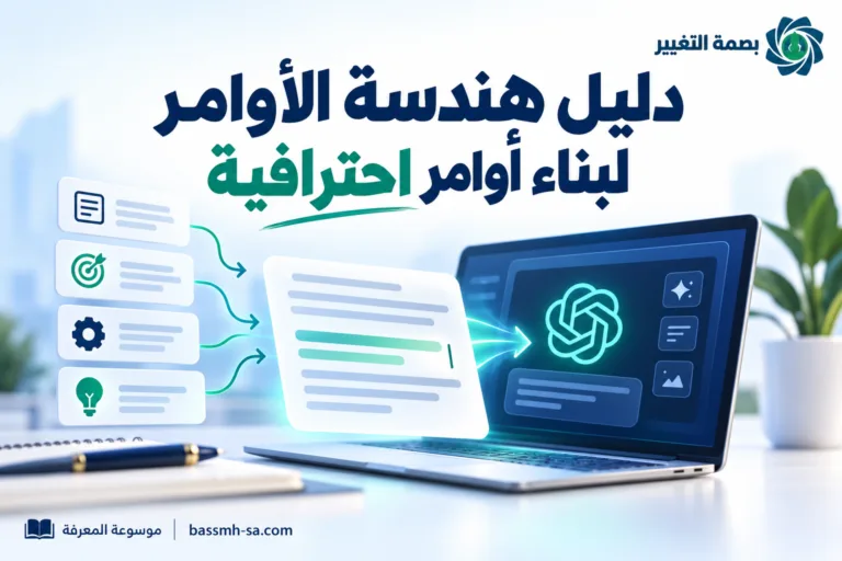 دليل هندسة الأوامر Prompt Engineering لبناء أوامر ذكاء اصطناعي احترافية — بصمة التغيير