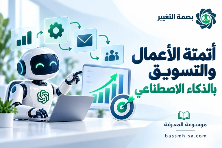 الدليل الشامل لأتمتة الأعمال والتسويق باستخدام الذكاء الاصطناعي — بصمة التغيير