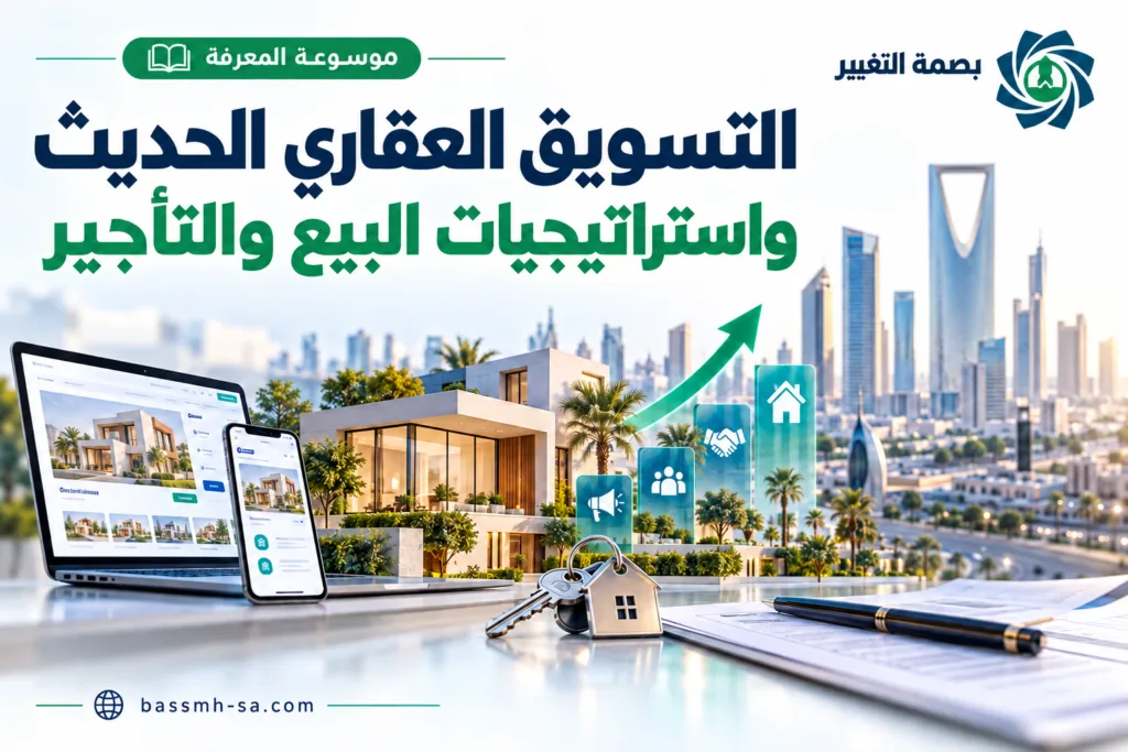 الموسوعة الشاملة في التسويق العقاري الحديث واستراتيجيات البيع والتأجير — بصمة التغيير